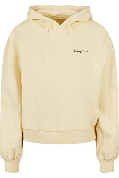 Merchcode Damen Be Happy Organic Übergroßer Kapuzenpullover