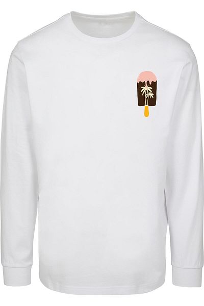 Merchcode Summer - Icecream Longsleeve With Cuffrib