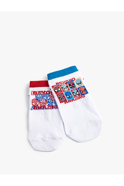 Koton Set of 2 Spiderman Printed Socks Licensed