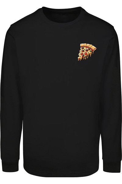 Merchcode Pizza Comic Longsleeve With Cuffrib