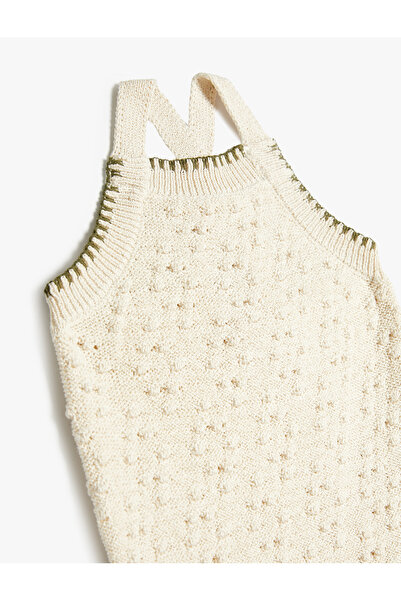 Koton Strickoverall aus Baumwollmischung mit Trägern