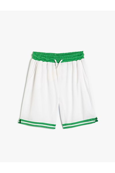 Koton Αθλητικό σορτς Color Blocked Oversize - Τσέπες και δέσιμο στη μέση