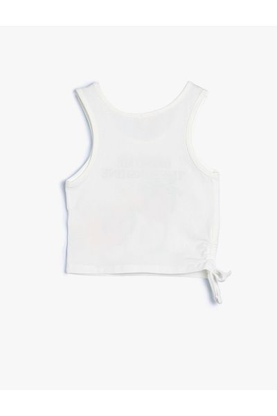 Koton Cotton Tropical Printed Sleeveless Undershirt - Round Neck