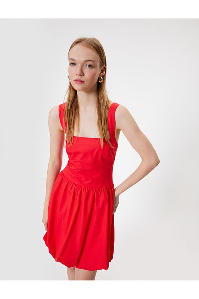 Koton Tuba Unusal Mini Balloon Dress