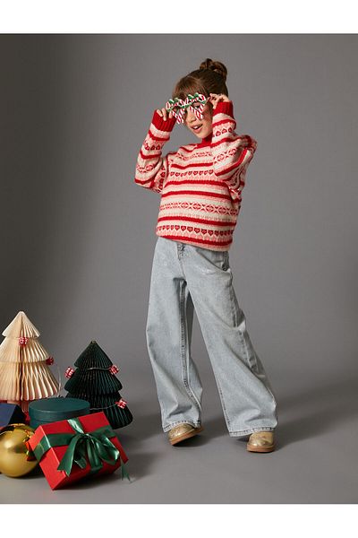 Koton Sweater Long Sleeve Patterned