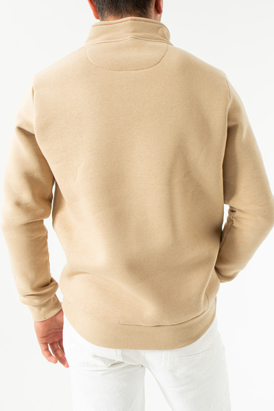 grand coco RelaxMax Мъжка блуза с висока яка и подплата от поларен флис - есен/зима