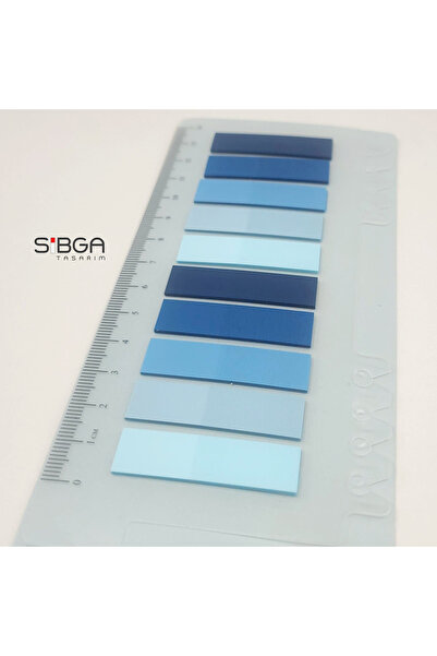sibga tasarım Şeffaf Renkli Postit Post-it Post It. Kitap Ayracı Ayraç Postit Sticker Not Kağıdı 200 Yaprak