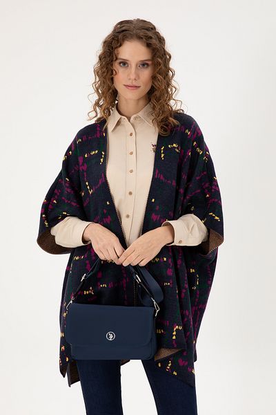 U.S. Polo Assn. Women's Navy Blue Quilted Handbag 50300297 -Vr033
