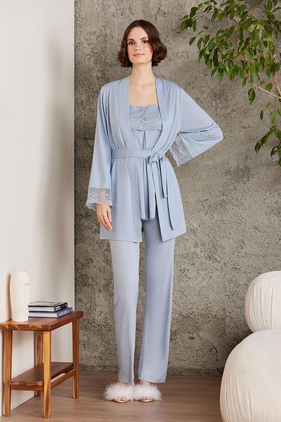 Pierre Cardin 3-piece Lace Women's Maternity Pajamas Set - 2805