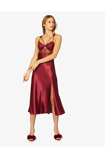 Pierre Cardin Saten Altılı Gelin Çeyiz Seti - 6025 Bordo