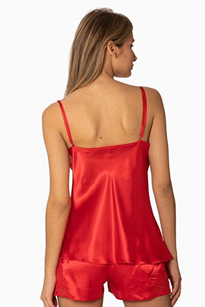 Pierre Cardin Saten Dantelli Şort - Babydoll Takım - 425
