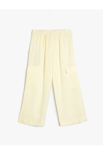 Koton Pants Wide Leg Pocket Detailed Buttoned