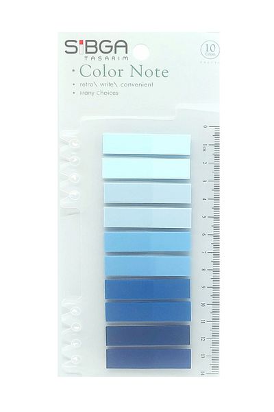 sibga tasarım Transparent Colored Post-It Note Paper - 200 Sheets Bookmark Sticker