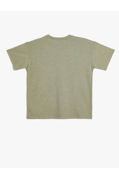 Koton Tricou de bază cu mânecă scurtă și cu gâtul rotund