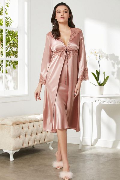 Pierre Cardin Satin Six-Piece Bridal Dowry Set - 6700 Brandy