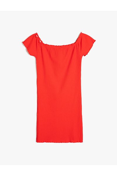 Koton Red Girl's Dress - 4skg80155ak Model