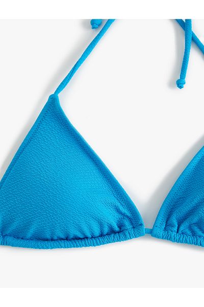 Koton Triangel-Bikinioberteil mit Strukturmuster