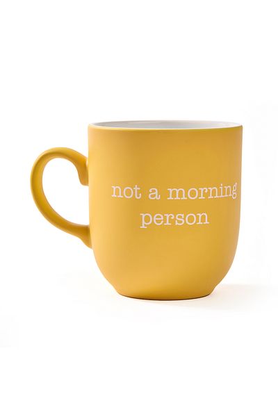 Rakle Yellow Mug - Not a Morning Person - 365 ml