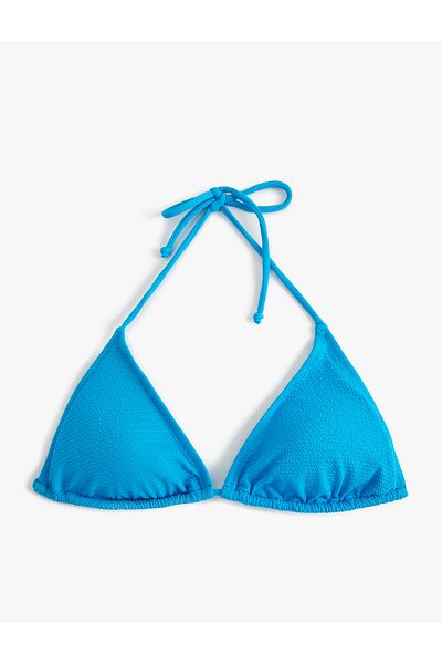 Koton Triangel-Bikinioberteil mit Strukturmuster