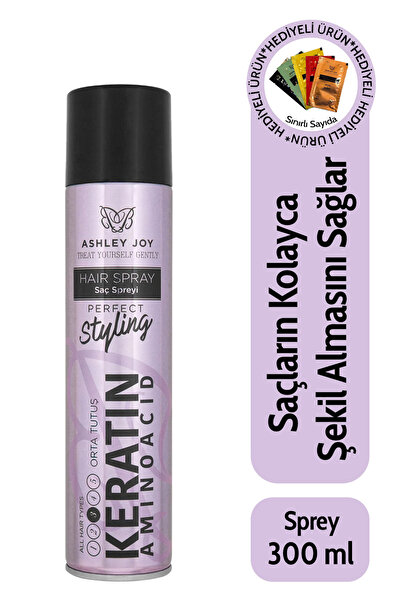 ASHLEY JOY Keratin Ve Aminoasit Içeren Orta Tutuş Şekillendirici Saç Spreyi 3...