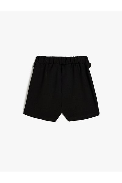 Koton Pleated Short Skirt - Belt Buckle