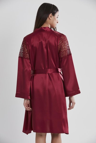Pierre Cardin Saten Altılı Gelin Çeyiz Seti - 6955 Bordo