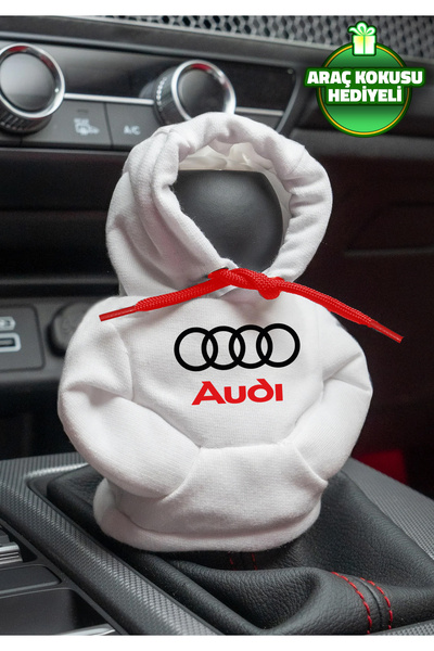 Freeyez Audi Logo White Red Gear Shift Hoodie Car Gear Shift Outfit Shifter F...
