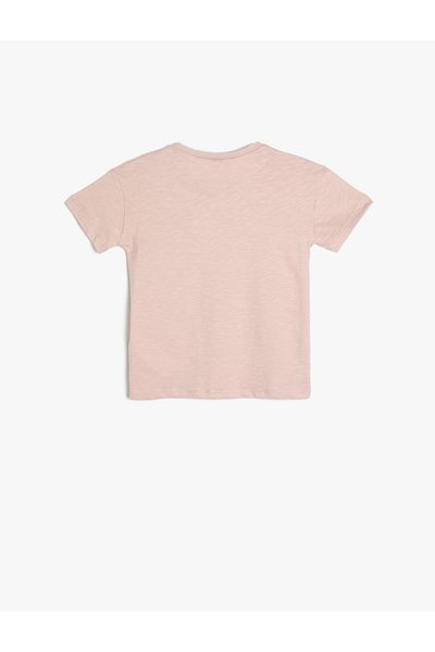 Koton Cotton Short Sleeve Summer Printed Crew Neck T-Shirt