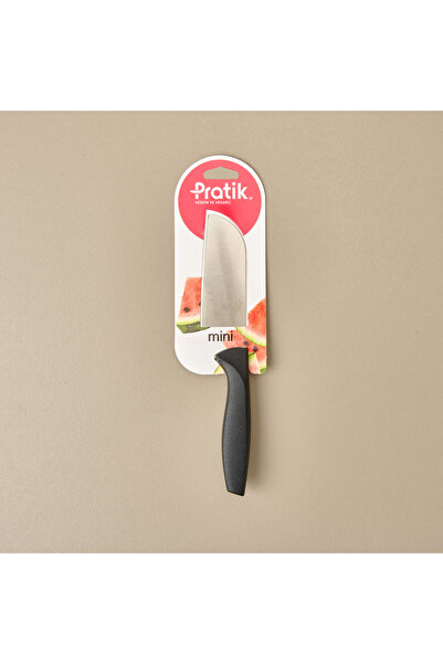Pratik Mini Santoku Şef Bıçağı - Siyah - 25 cm