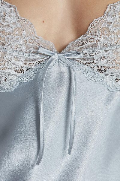 Pierre Cardin Cămașă de noapte pentru femei din dantela din satin -908 Mist