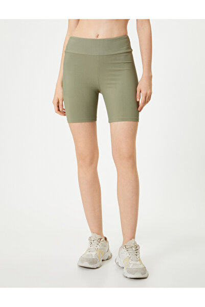 Koton High Waist Slim Fit Sports Biker Leggings