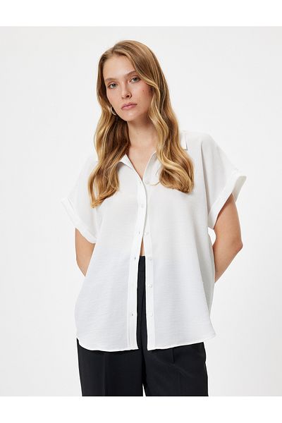 Koton Classic Collar Short Sleeve Shirt