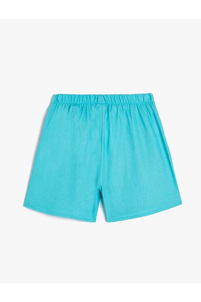 Koton Shortsrock aus Leinen mit elastischer Taille