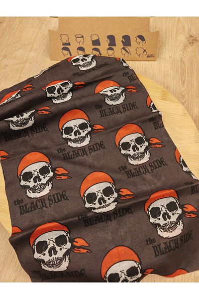 Sou atölye Summer Buff, Buff, Scarf and Red Hood Skull with Neck, for Motor Riding