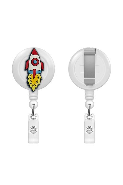 PABALAS Space Rocket Figured Yoyo Card Holder Collar Lanyard Holder