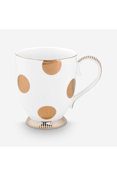 Pip Studio Dot Delight White Porcelain Mug 350 ml
