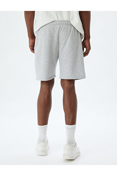 Koton Spor Şort Oversize Beli Bağcıklı Cep Detaylı Pamuk Karışımlı
