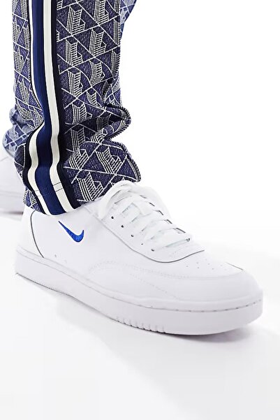 Nike Ανδρικά αθλητικά παπούτσια Court Vintage Λευκά Δερμάτινα Casual