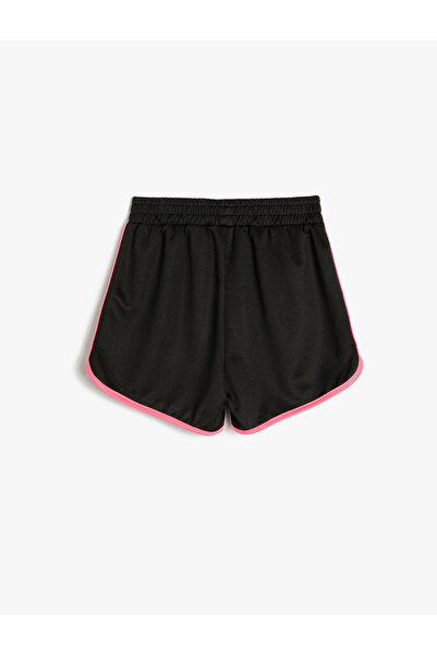Koton Mini Şort Beli Lastikli Cepli Biyeli