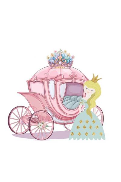 Big Party Şatolu Prenses Temalı Dekoratif Kişiye Öze Ayaklı Pano Seti