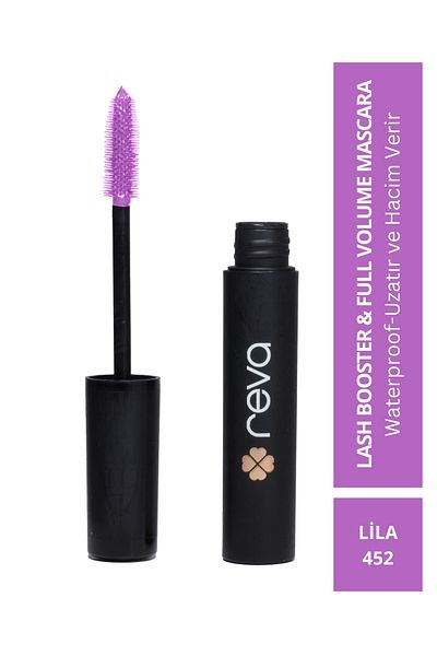 REVA Lilac Colored Lash Booster Mascara - Full Volume 452