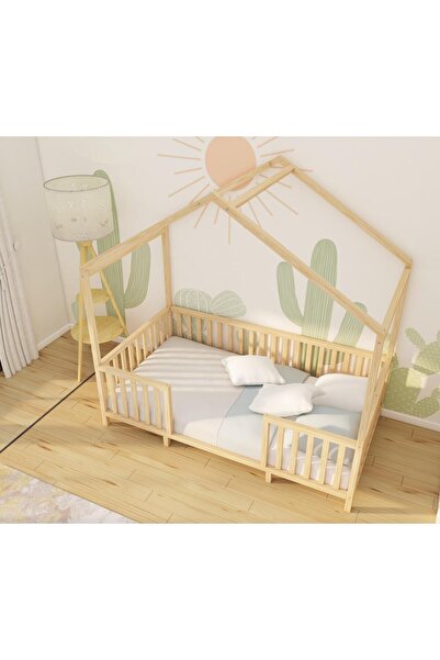 woodandmontessori Ripon - Montessori Çatılı Ahşap Yatak