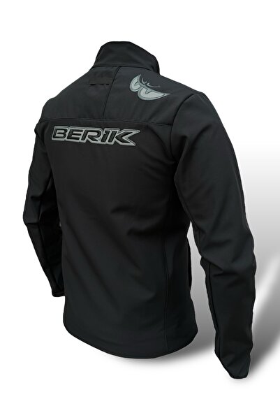BERİK Berik Force Rüzgar Geçirmez Suya Dayanıklı Softshell Mont Siyah