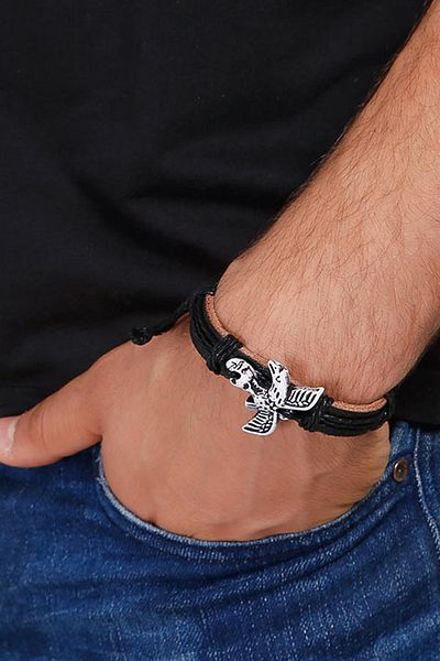 Dejavu Rope Detailed Adjustable Size Unisex Bracelet Bundle
