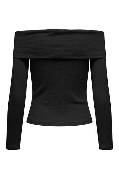 JDY Jdyfransiska Off-Shoulder Top - L/S Cut Jrs Exp 15344029   Figure