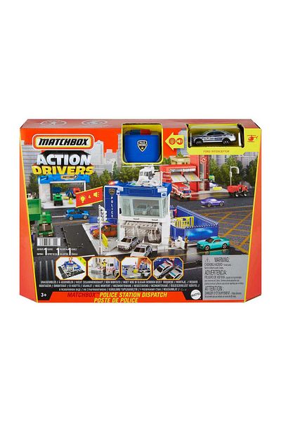 mattel Matchbox Action Drivers Police Station Playset HHW22