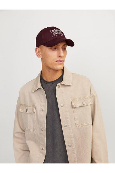 Jack & Jones Jactrue Baseball Cap - Noos Ln 12263304 , Vineyard Wine Color