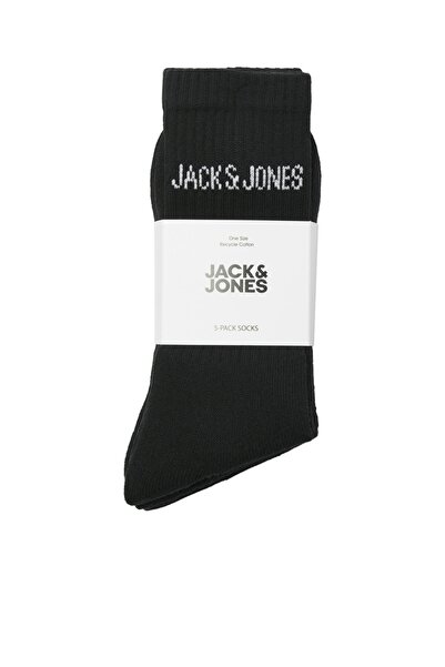 Jack & Jones جوارب تنس جاكريجن 5 عبوات - JNR NOOS 12266889   أسود