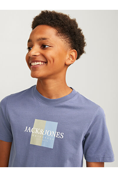 Jack & Jones Jorfrederiksberg Box Tee Ss C.N Sn Jnr 12263108 Mineral Gray