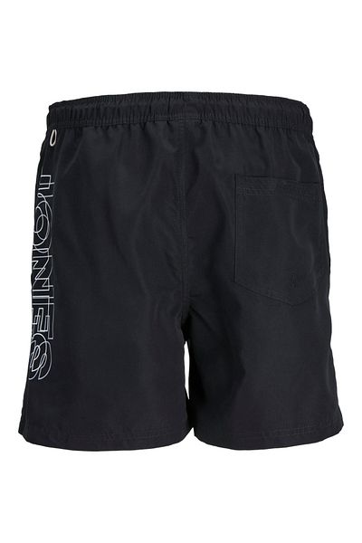 Jack & Jones شورت سباحة رجالي أسود بقصة عادية من Jack&Jones 12253118 .